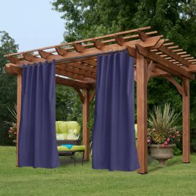Luxurious Woolen Outdoor Curtain, 50in*120in, Navy