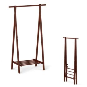Folding Coat Rack, Wood