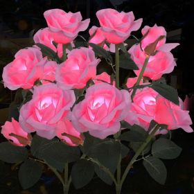 Solar Lights Outdoor, 2 Pack With 14 Rose Flowers