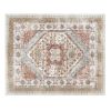 Area Rug, 8 x 10 ft Large Washable Rug, Non-Slip and Tear-Resistant Soft Carpet, Pet & Child Friendly Vintage Area Rugs, Indoor Mat for Bedroom, Livi