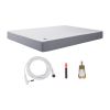 Grounding Sheets, King Size, 95% Cotton + 5% Pure Silver Fiber, Earth Grounded Fitted Bed Sheets, with Grounding Cord & Tester, for Improved Sleep &