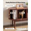 TV Stand, Mid Century Modern Entertainment Center for TVs up to 58 in, 350 lbs Load Capacity, TV Media Console Table with Drawer, Open Storage Shelve
