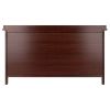 Adriana 3-Drawer Bench with Storage, Dark Wood