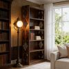 6-Tier Bookshelf, Rhombus Pattern, Wood