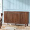 Sideboard Buffet, Credenza Storage Cabinet with Doors, Wood
