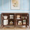 Sideboard Buffet, Credenza Storage Cabinet with Doors, Wood