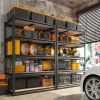 5-Tier Metal Garage Shelving Unit, Black
