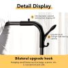 Heavy Duty, Double Rod Garment Rack for Hanging Clothes, Black