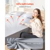 Grounding Sheets, King Size, 95% Cotton + 5% Pure Silver Fiber, Earth Grounded Fitted Bed Sheets, with Grounding Cord & Tester, for Improved Sleep &