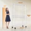 Heavy Duty, Rolling Garment Rack, 3 Tiers, White