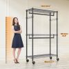 Heavy Duty, Rolling Garment Rack, 3 Tiers, White