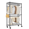 Heavy Duty, Rolling Garment Rack, 3 Tiers, White