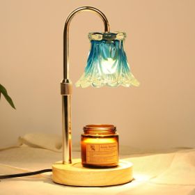 Fragrance Candle Warmer Lamp (Color: Adjustable Blue)