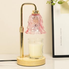 Candle Warmer Lamp with Timer (Color: Pink-Tulip)