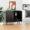 Storage Cabinet Set, Freestanding Floor Cabinet, Modern Sideboard, Wood Buffet Cabinet
