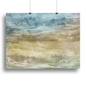 Blue and Grey Painting Canvas Print or Poster (type: Poster Print, size: 3X-Large (40" x 26"))