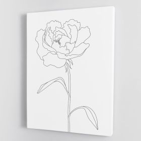 Peony Lines Canvas Print or Poster (type: Poster Print, size: 28" x 20" / 70cm x 50cm (approx))
