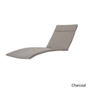 Two Salem Outdoor Lounge Chair Cushions, Lounge Chair Not Included. (Option: Charcoal)