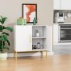 Storage Cabinet Set, Freestanding Floor Cabinet, Modern Sideboard, Wood Buffet Cabinet