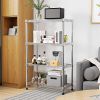 1000 lbs Storage Shelving 4-Tier Utility Shelving Unit Steel Organizer Wire Rack for Home, Kitchen, Office, Chrome
