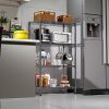 1000 lbs Storage Shelving 4-Tier Utility Shelving Unit Steel Organizer Wire Rack for Home, Kitchen, Office, Chrome